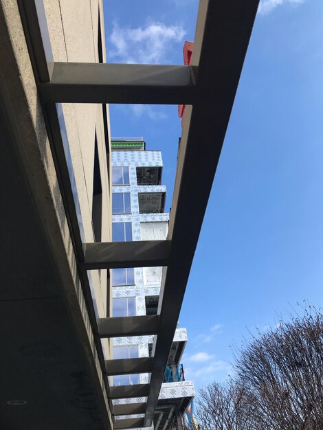 Low angle view of buildings against sky