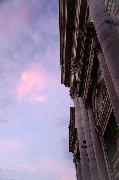 Low angle view of buildings against sky