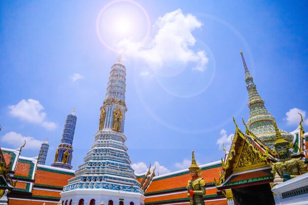 Low angle view of buildings against sky