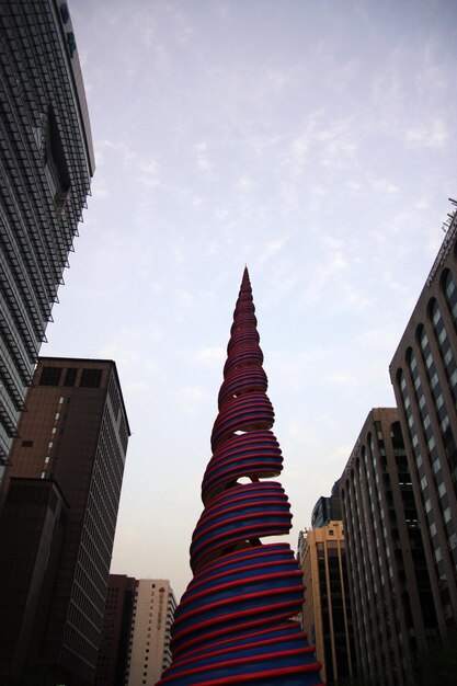 Low angle view of buildings against sky