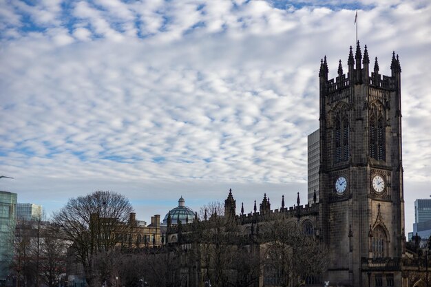 Low angle view of buildings against sky