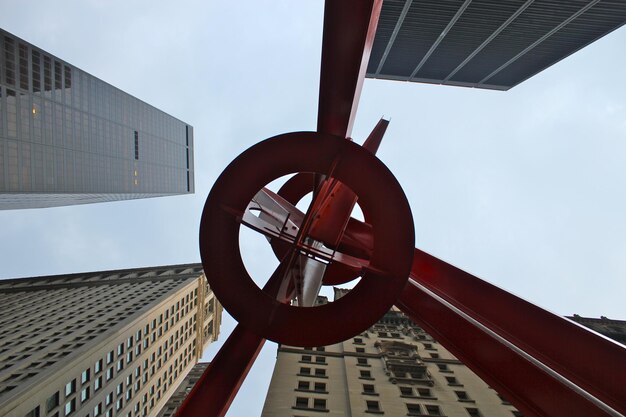 Low angle view of buildings against sky