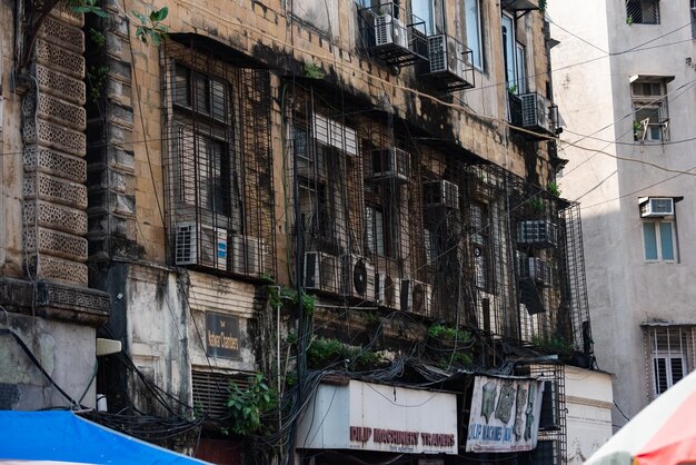 Low angle view of buildings in city