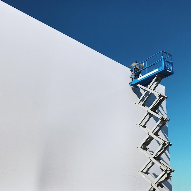 Low angle view of built structure against clear sky