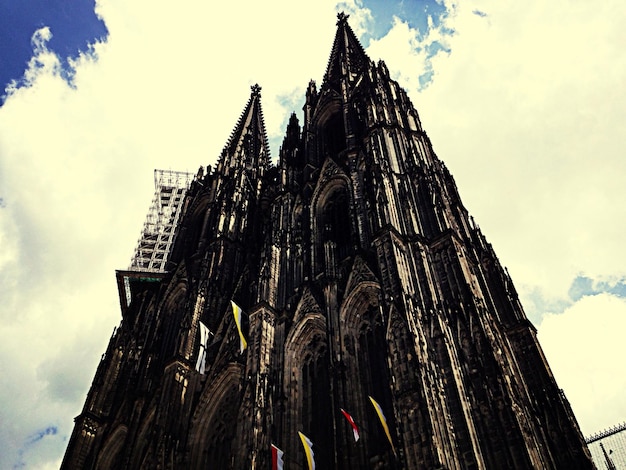 Low angle view of built structure against sky