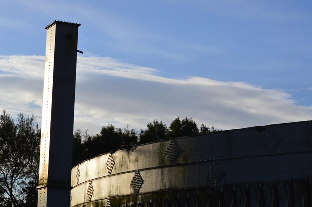 Low angle view of built structure against sky