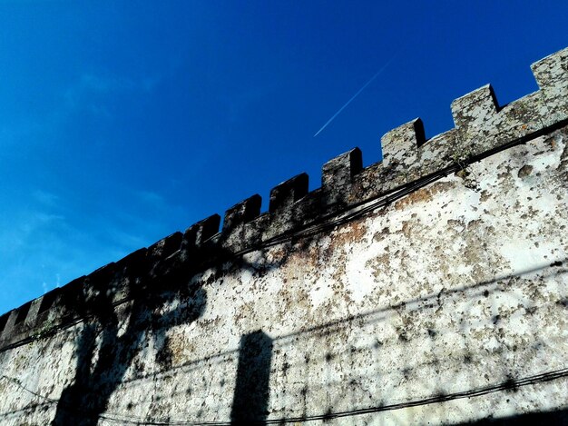 Low angle view of castle against clear sky