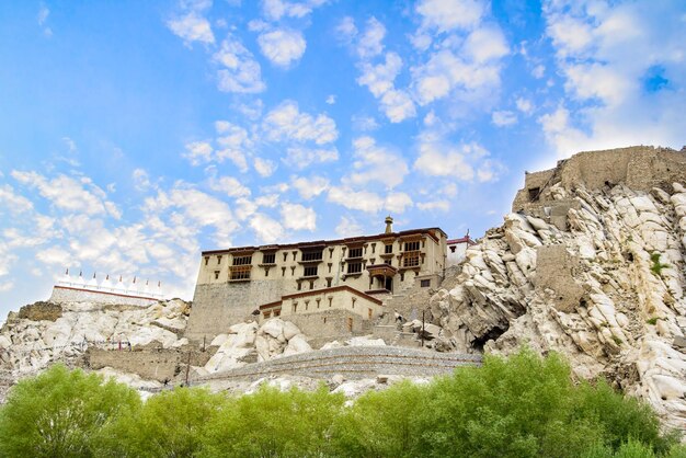 Low angle view of castle against sky