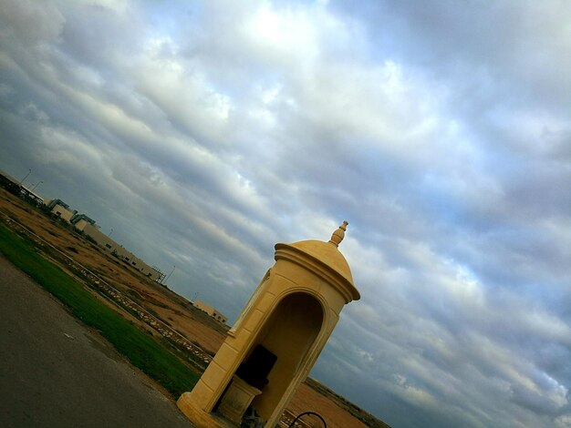 Low angle view of castle against sky