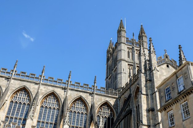 Low angle view of cathedral against clear sky