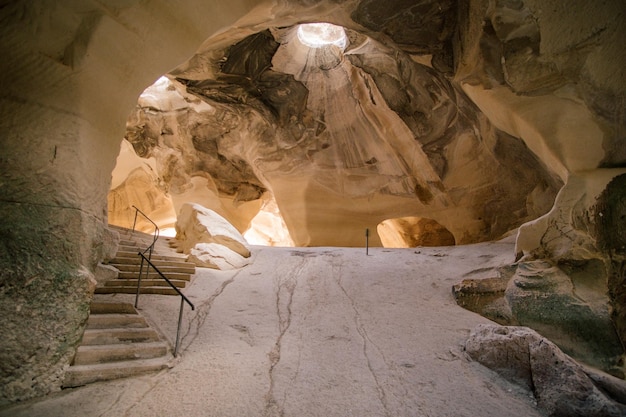 low angle view of cave