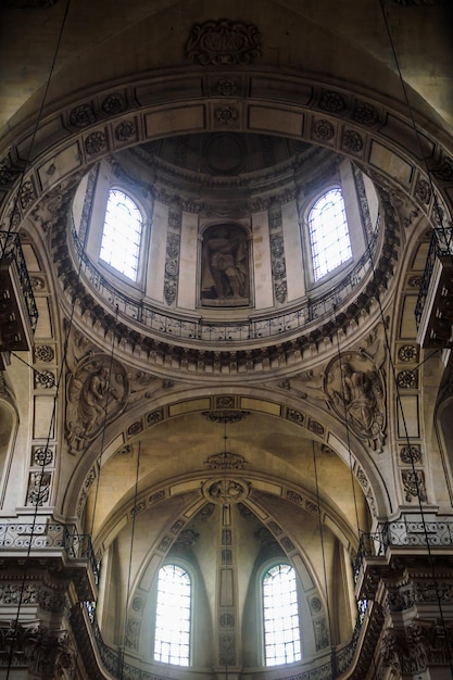 Low angle view of ceiling of building