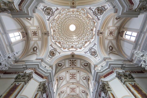 Low angle view of ceiling of building