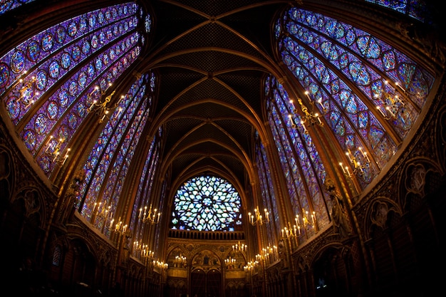 low angle view of the ceiling of a church