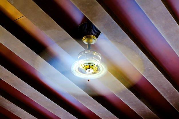 low angle view of ceiling fan