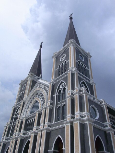 Low angle view of church against sky