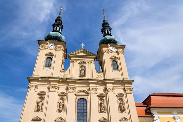 Low angle view of church against sky