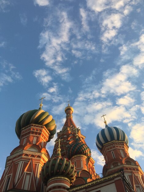 Low angle view of church against sky