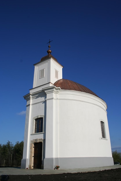 Low angle view of church