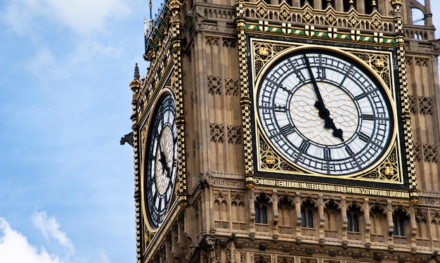 Low angle view of clock on big ben