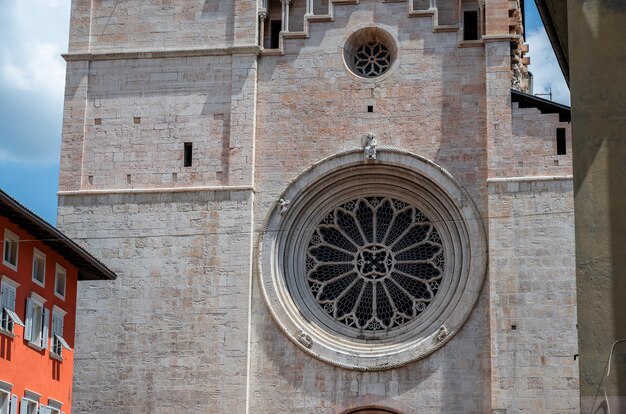 Low angle view of clock on building