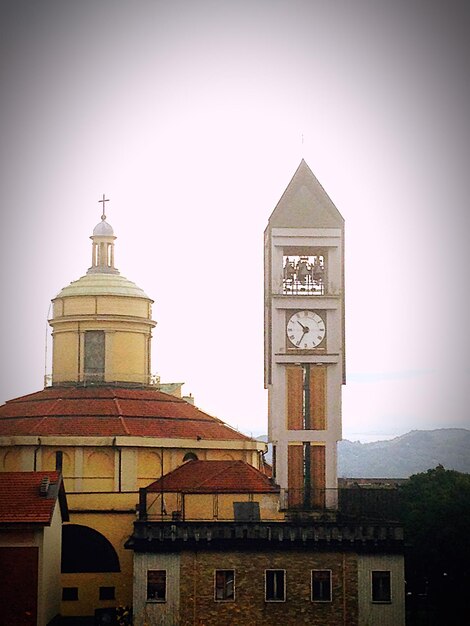 Low angle view of clock tower