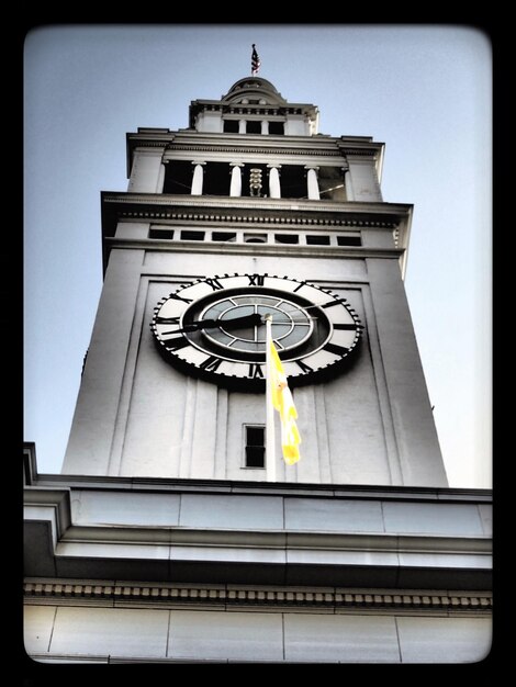 Low angle view of clock tower