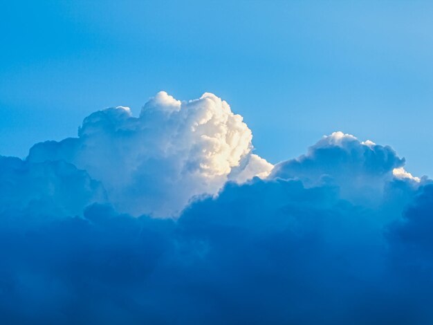 Low angle view of clouds in blue sky