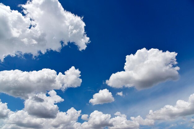 Low angle view of clouds in blue sky