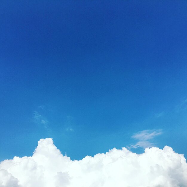 Low angle view of clouds in blue sky