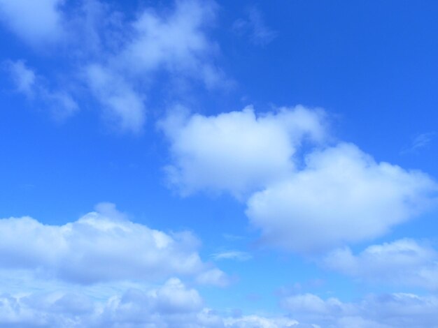 Low angle view of clouds in blue sky