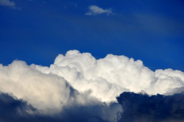 Low angle view of clouds in blue sky