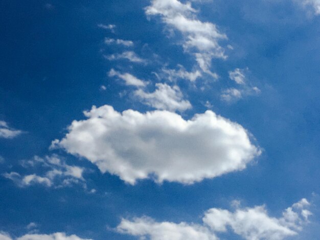 Low angle view of clouds in blue sky