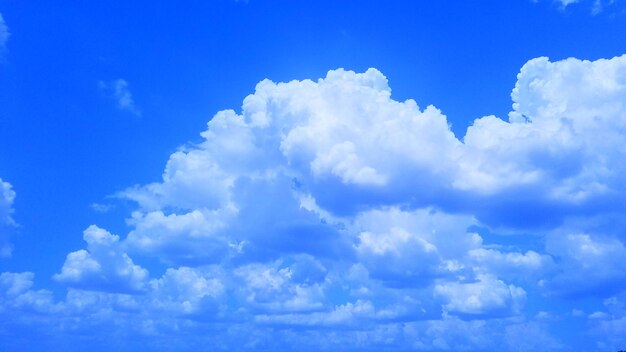 Low angle view of clouds in blue sky