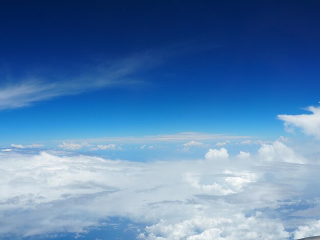 Low angle view of clouds in blue sky