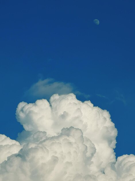 Low angle view of clouds in blue sky