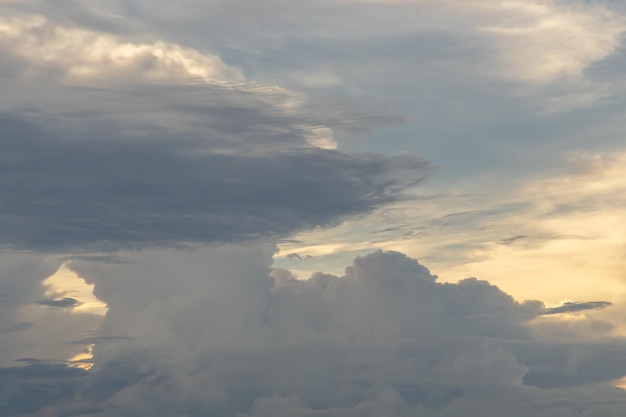 Low angle view of clouds in sky during sunset