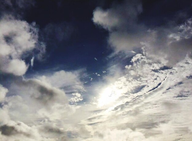 Low angle view of clouds in sky