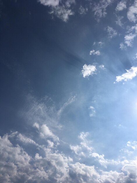 Low angle view of clouds in sky