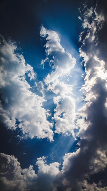 Low angle view of clouds in sky