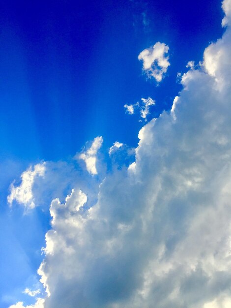 Low angle view of clouds in sky