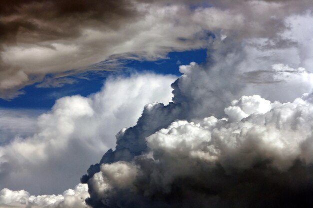 Foto vista a basso angolo delle nuvole nel cielo