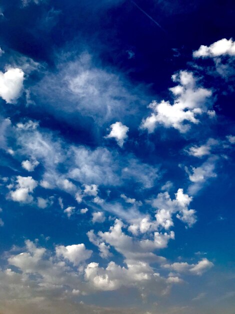 Low angle view of clouds in sky