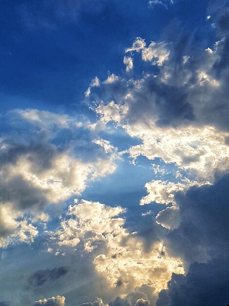 Low angle view of clouds in sky