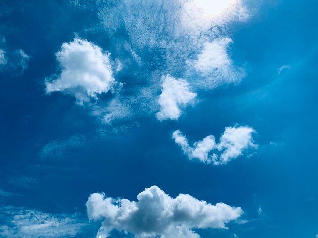 Low angle view of clouds in sky