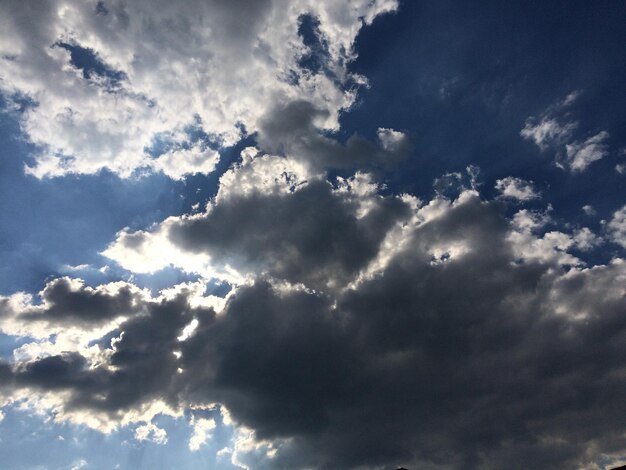 Low angle view of clouds in sky