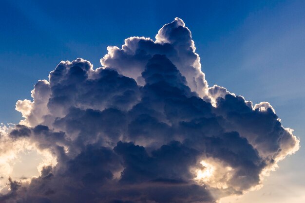 Foto vista a basso angolo delle nuvole nel cielo