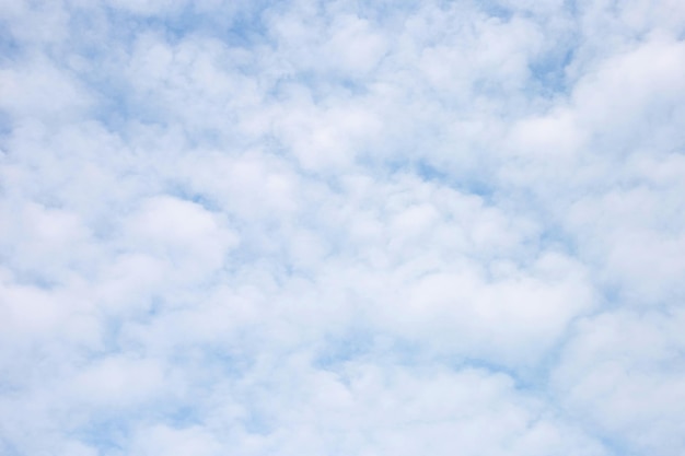 空の雲の低角度のビュー