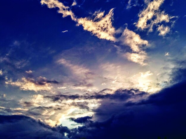 Low angle view of clouds in sky