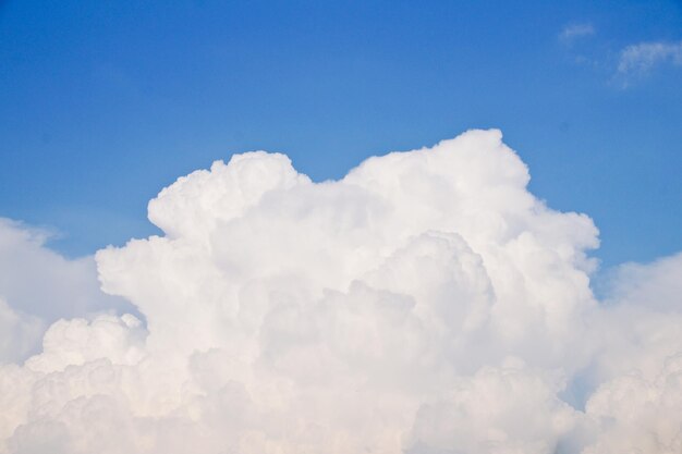 空の雲の低角度のビュー